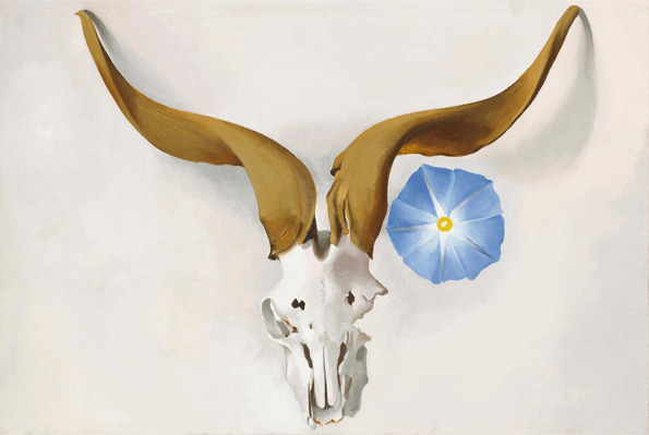 Ram’s Head and Blue Morning Glory 1938, Georgia O’Keeffe