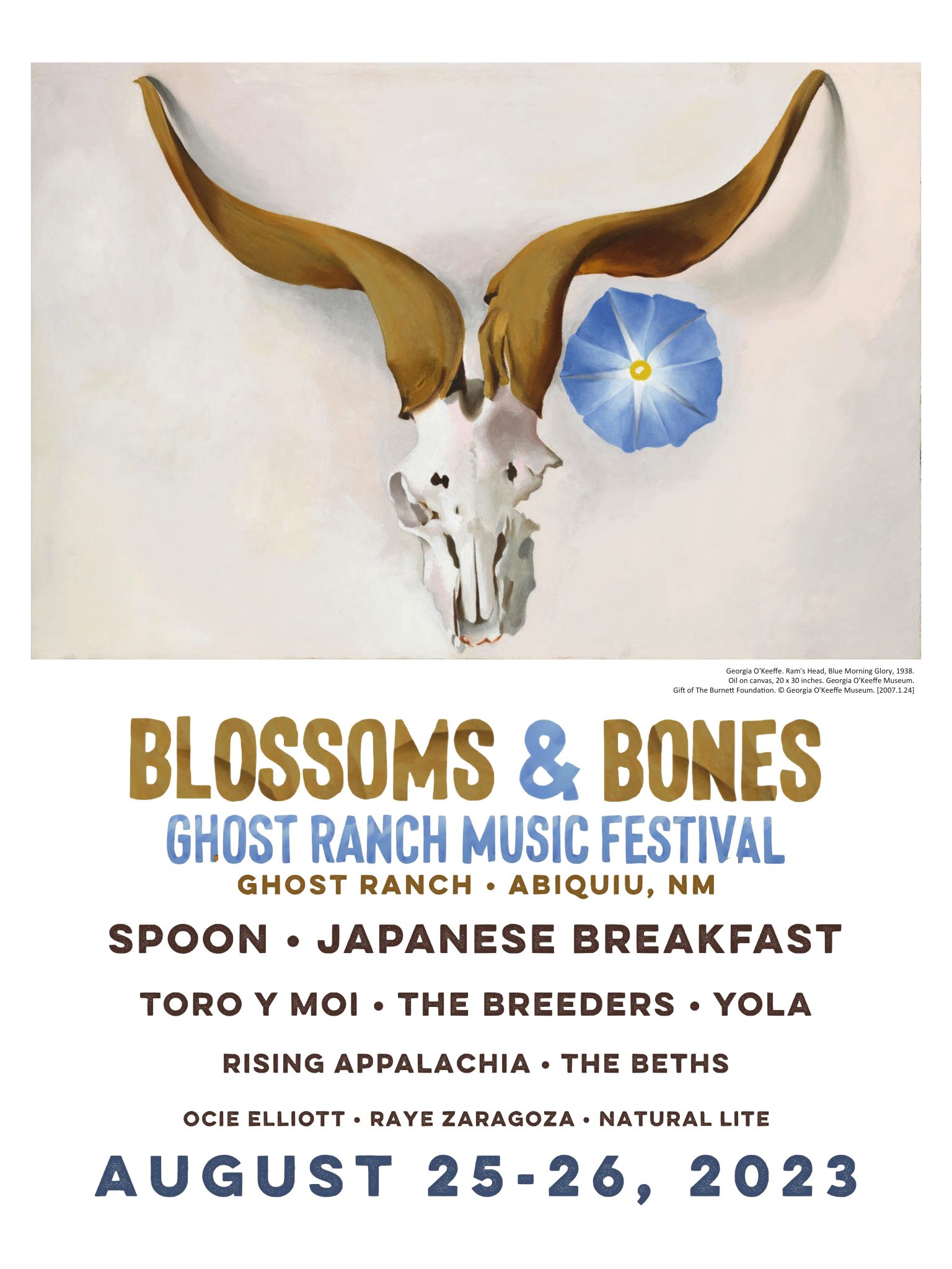 Ghost Ranch Music Festival Blossoms & Bones August 25 & 26